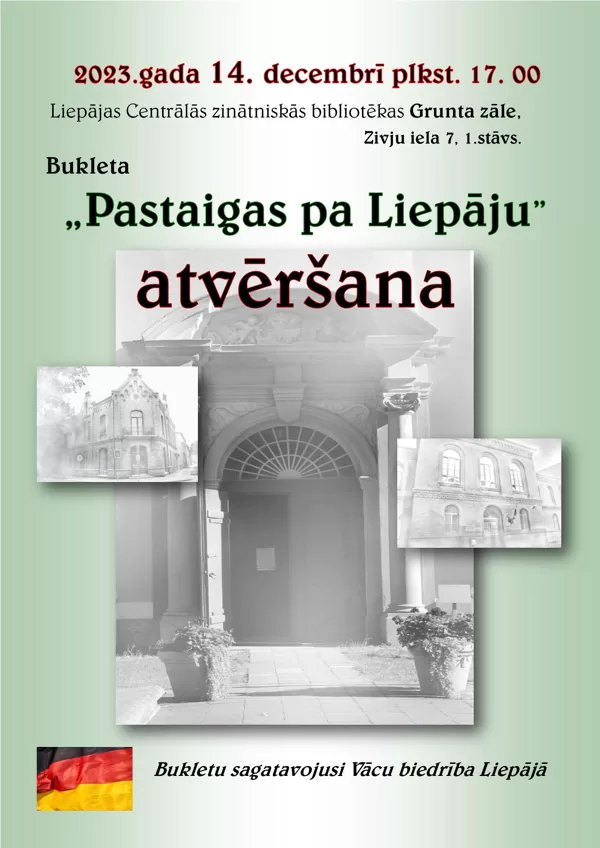 Bukleta "Pastaigas pa Liepāju" atvēršana
