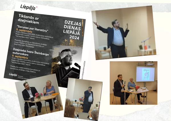 Dzejas dienas 2024 Liepājas publiskajās bibliotēkās: LCZB Mācību centrā Ivars Šteinbergs.