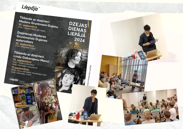 Dzejas dienas 2024: Filiālbibliotēkās tikšanās ar dzejnieci Lindu Menci