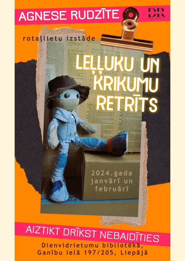 Dienvidrietumu bibliotēkā  mākslinieces Agneses Rudzītes darbi.