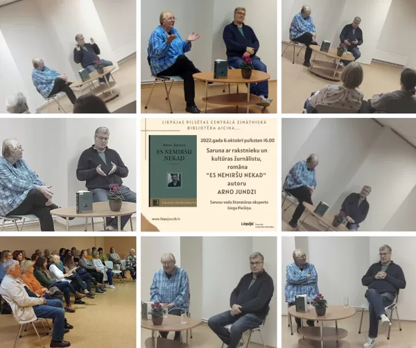 Saruna ar rakstnieku un kultūras žurnālistu Arno Jundzi