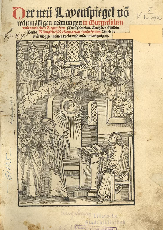 Vecākā grāmata bibliotēkā "Layenspiegel"(1510. gads)